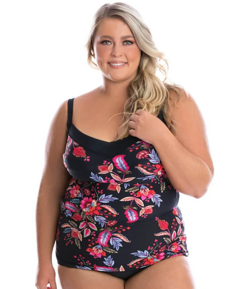 Capriosca Underwire Tankini Top - Wild Berries