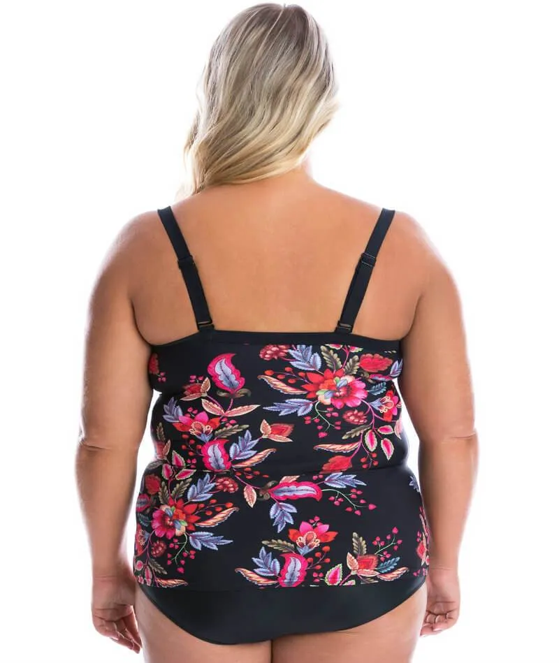 Capriosca Underwire Tankini Top - Wild Berries