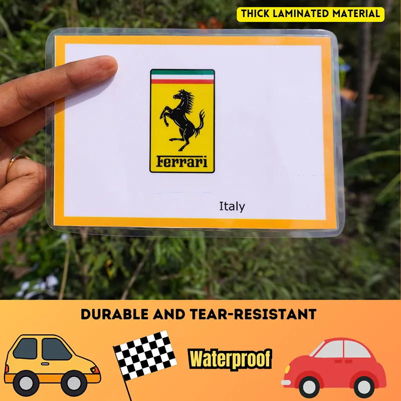 Car Brand Flash Cards