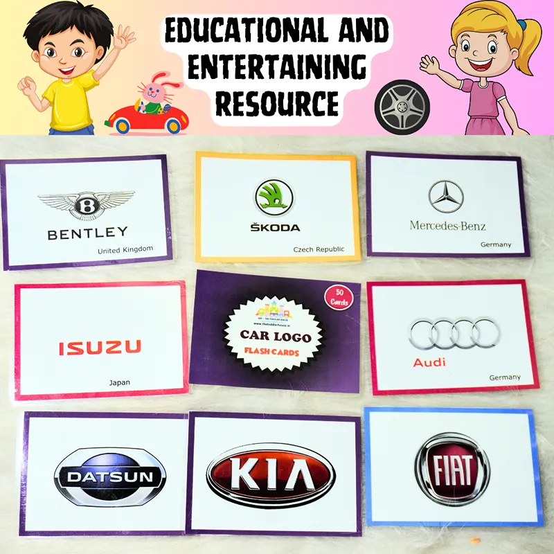 Car Brand Flash Cards