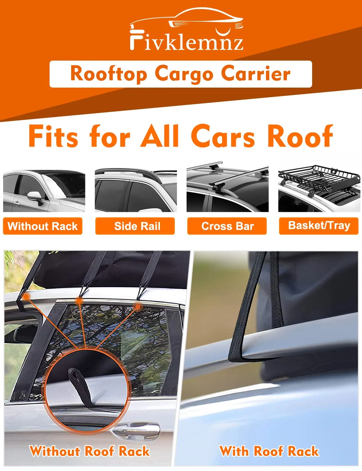 Car Roof Bag Cargo Carrier, 21 Cubic.