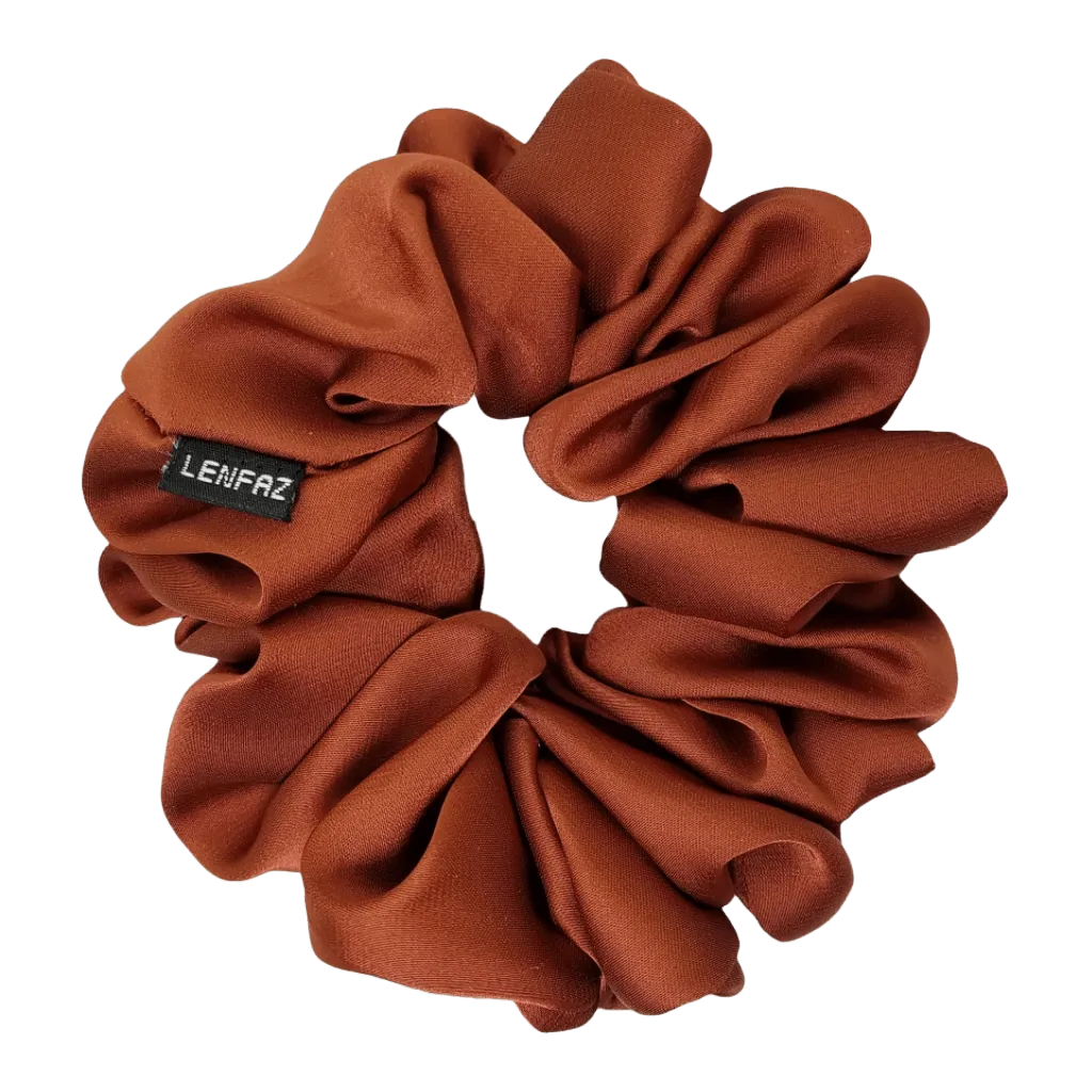 Caramel Crush Matte Silk Scrunchie