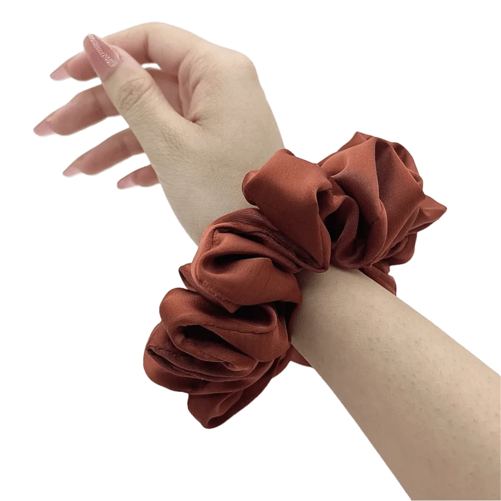 Caramel Crush Matte Silk Scrunchie