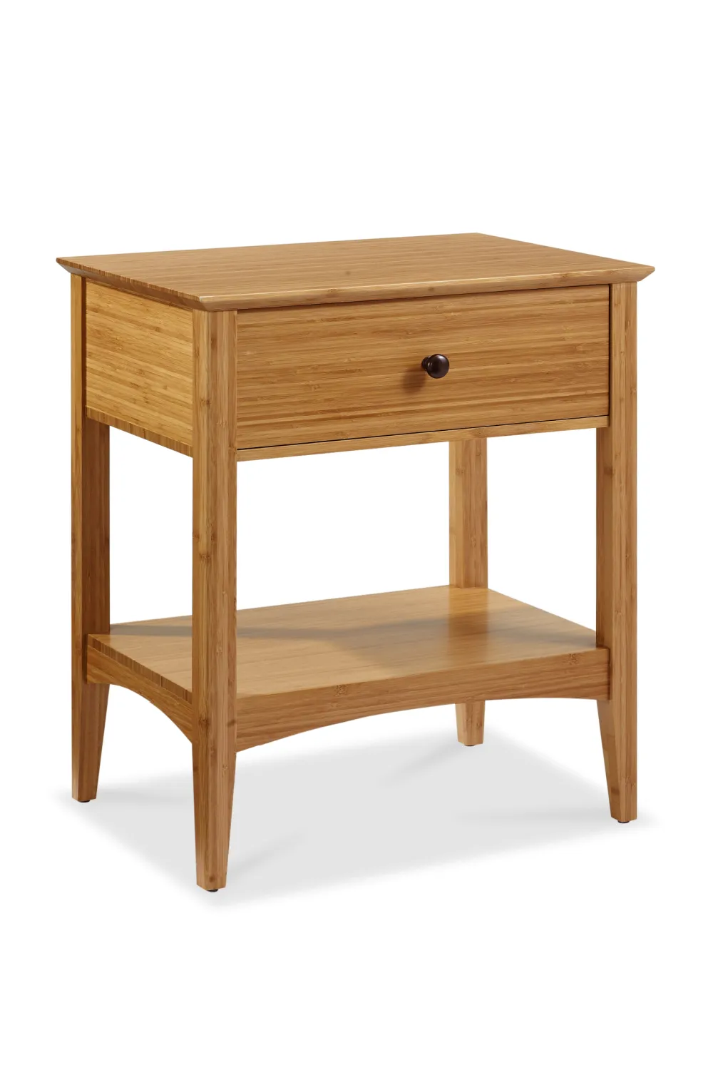 Caramelized Bamboo 1-Drawer Nightstand | Greenington Willow