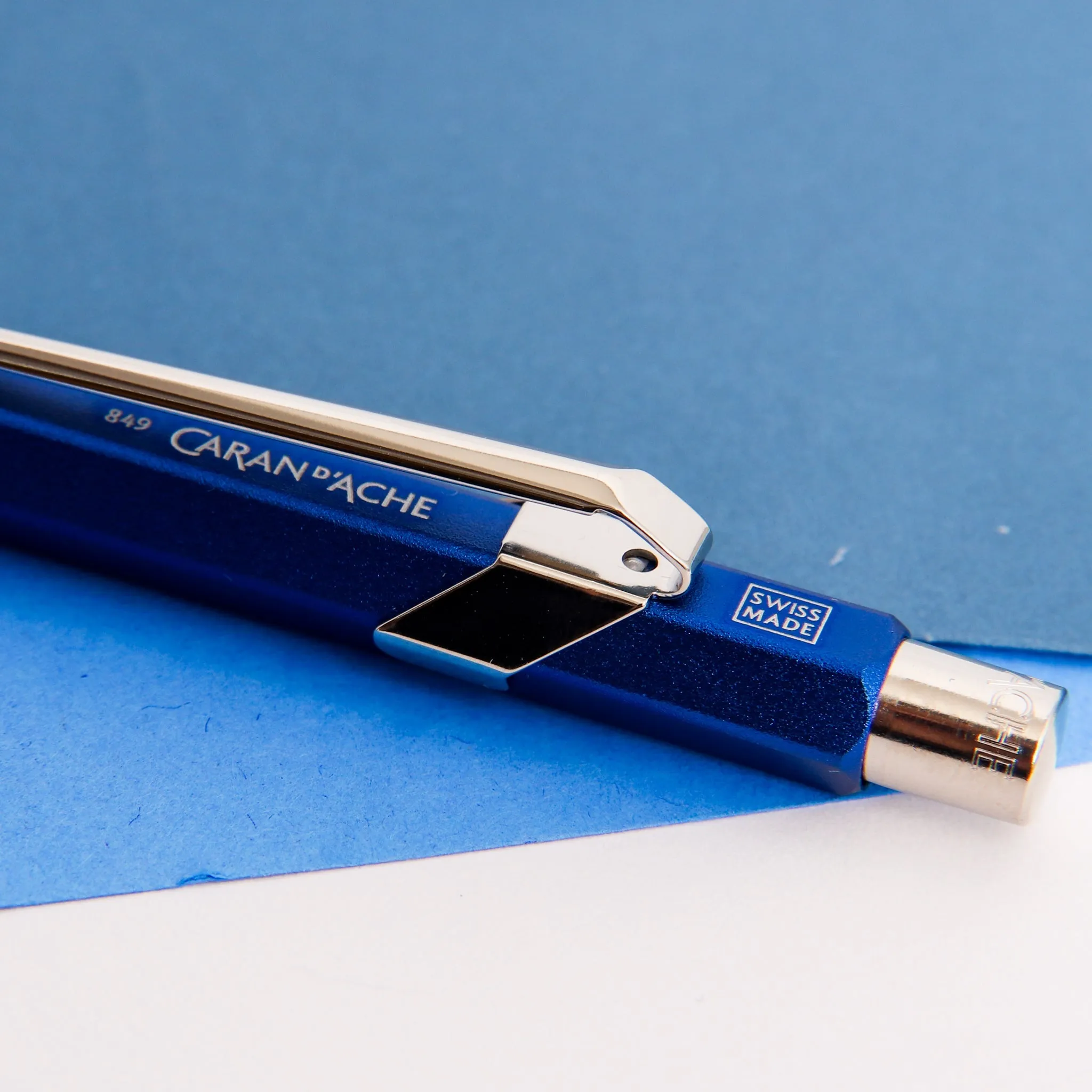 Caran d'Ache 849 Colormat-X Blue Ballpoint Pen