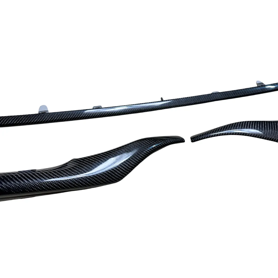 Carbon Fiber or Gloss Black Bottom Bumper Trims Compatible for 2021-2024 Toyota Camry XSE & SE - VIP Price Free Shipping Item