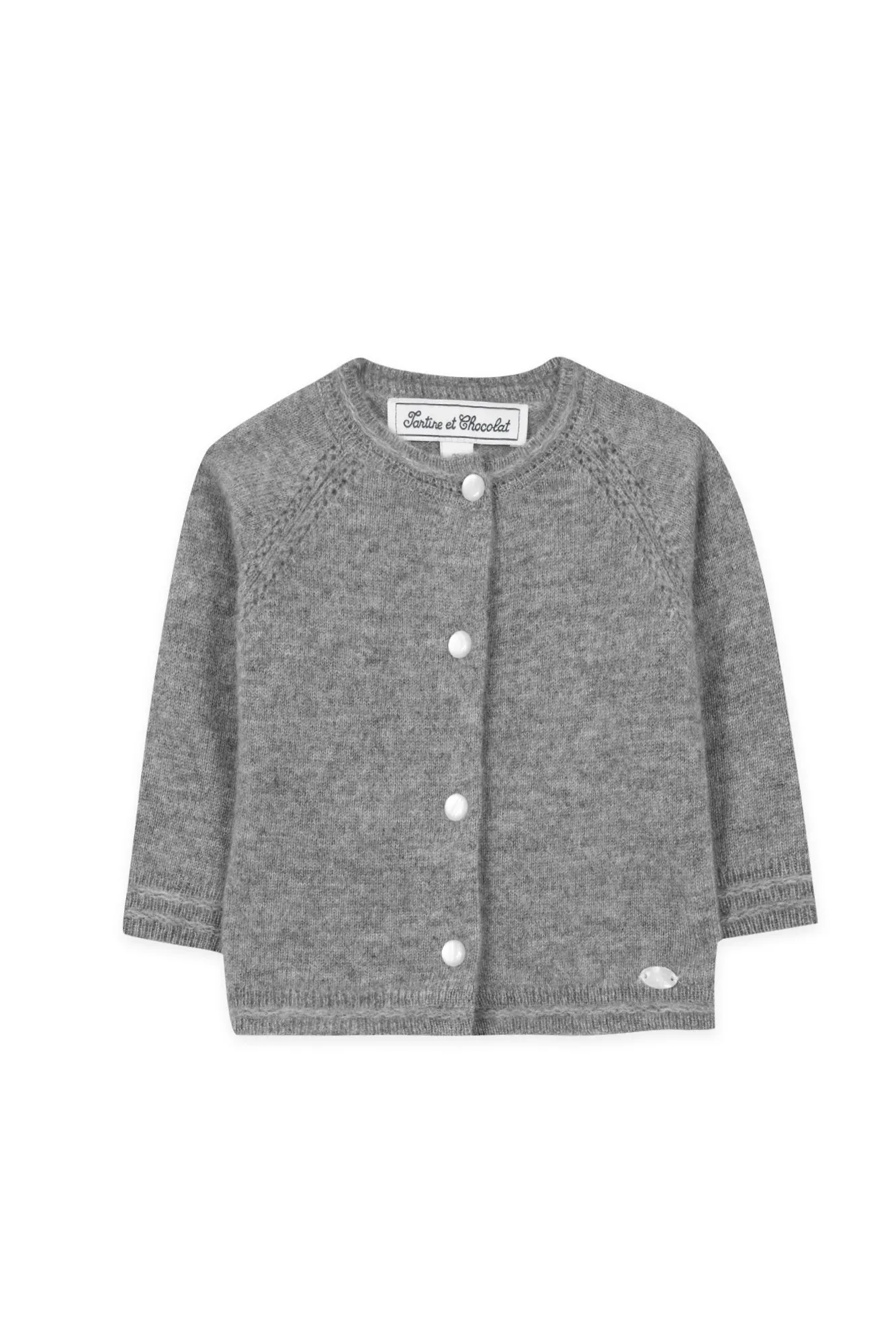 Cardigan - Gris cachemire