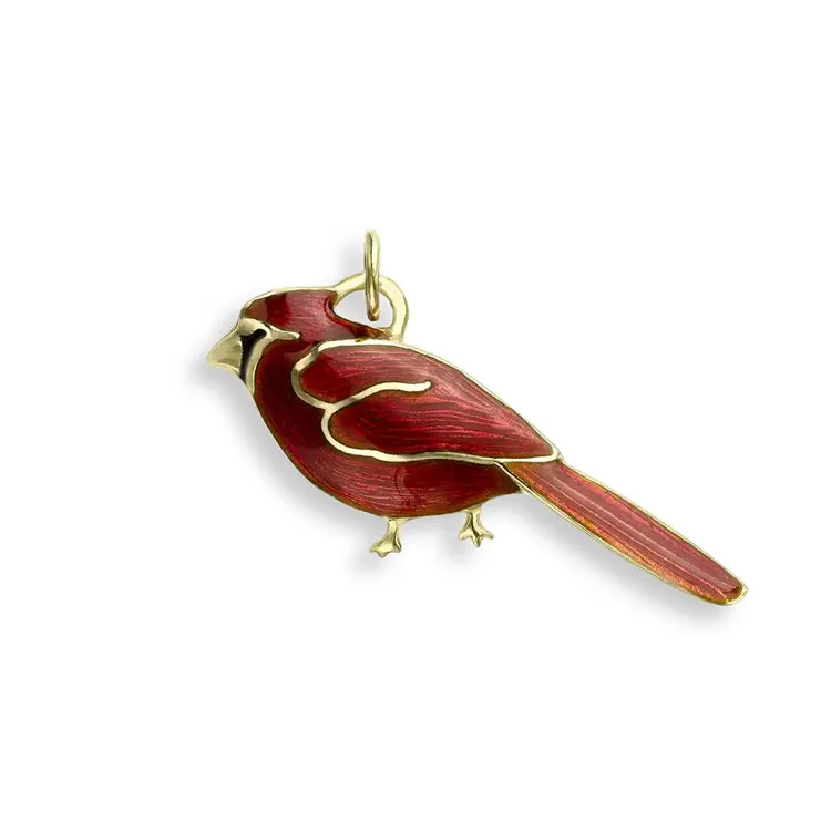 Cardinal Pendant, 18Kt