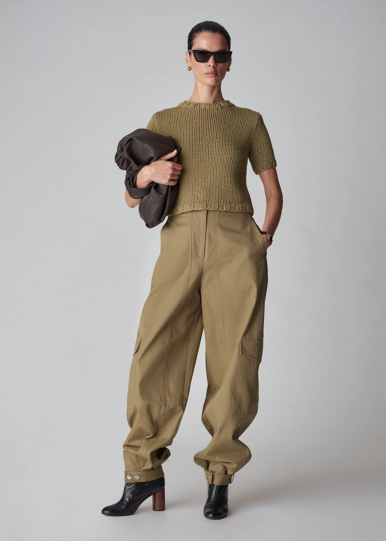 Cargo Pant in Cotton Canvas - Sage