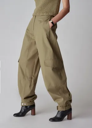 Cargo Pant in Cotton Canvas - Sage