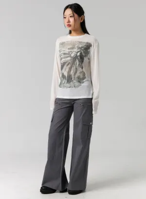 Cargo Wide-Leg Pants CG315