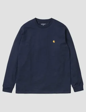 Carhartt Chase Long Sleeve T-Shirt - Blue