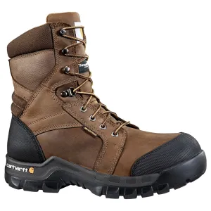 Carhartt Men's Rugged Flex 8" Waterproof Work Boots Medium/Wide ,  brown