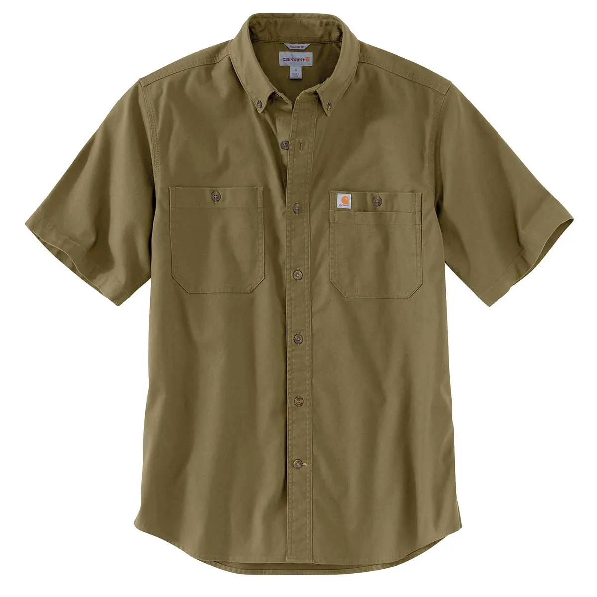 Carhartt Men's Rugged Flex Relaxed Fit Midweight Canvas Short Sleeve Shirt