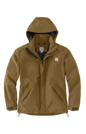 Carhartt Oak Brown Storm Defender Heavyweight Waterproof Jacket