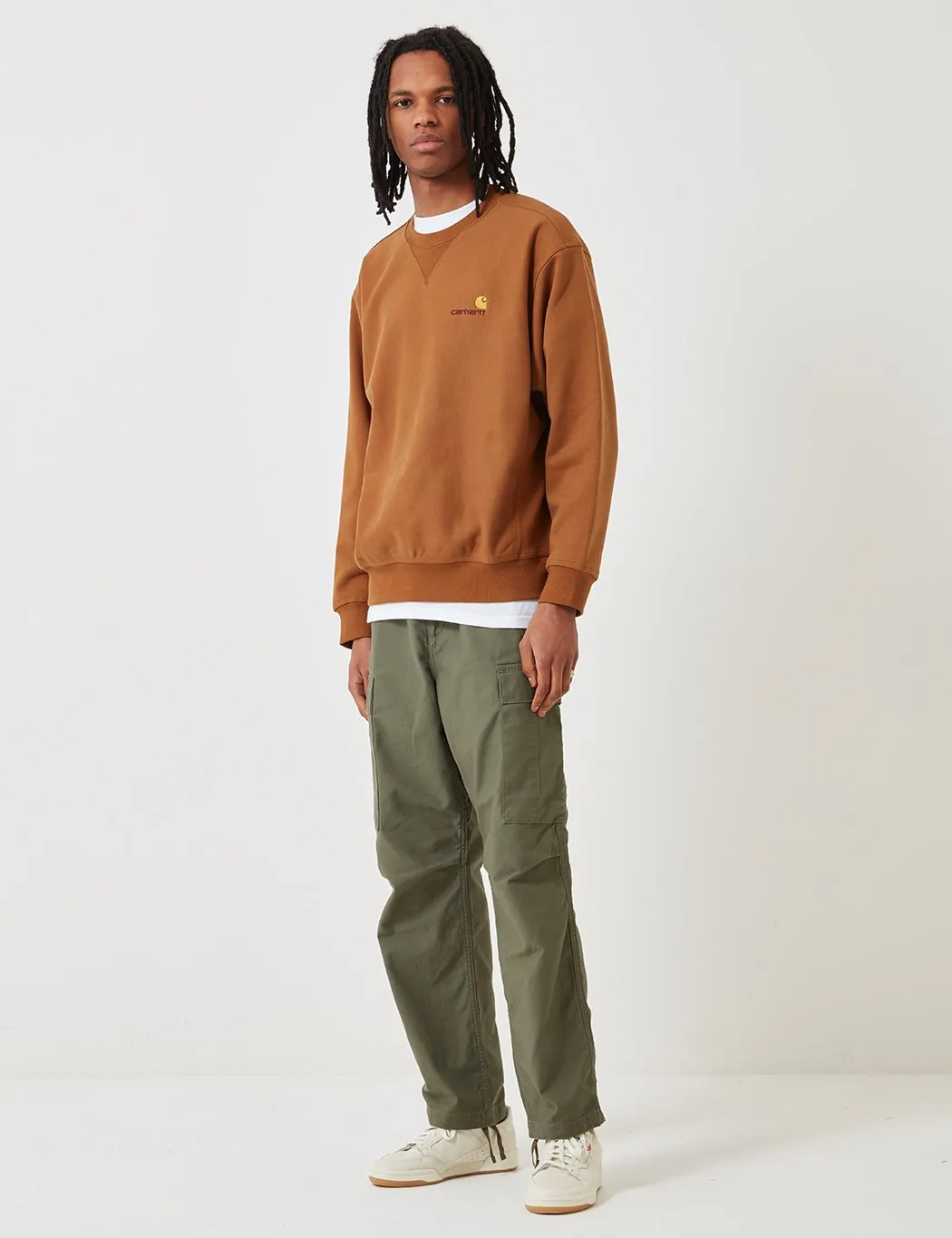 Carhartt-WIP American Script Sweatshirt - Hamilton Brown