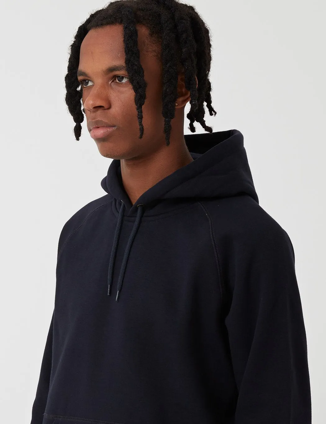 Carhartt-WIP Chase Hooded Sweatshirt - Dark Navy Blue