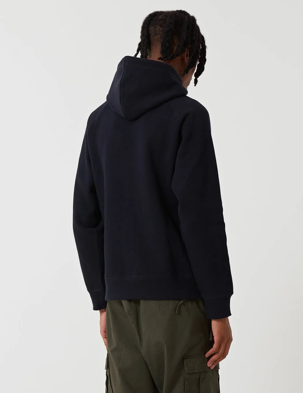 Carhartt-WIP Chase Hooded Sweatshirt - Dark Navy Blue