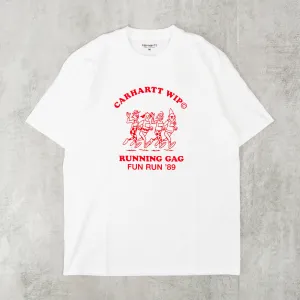 Carhartt WIP Fun Run Tee - White / Red