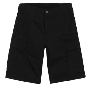 Carhartt WIP Mens Regular Cargo Short Black Rinsed