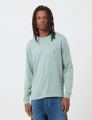 Carhartt-WIP Pocket Long Sleeve T-Shirt - Frosted Green