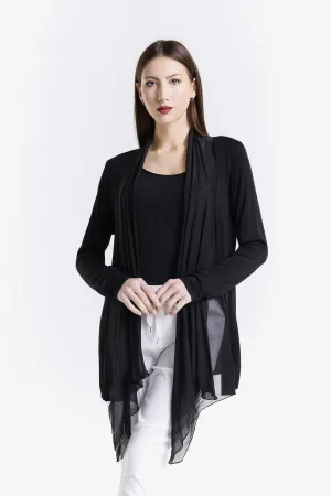 Carla Open Cardi w/Silk Trim (CLS201)