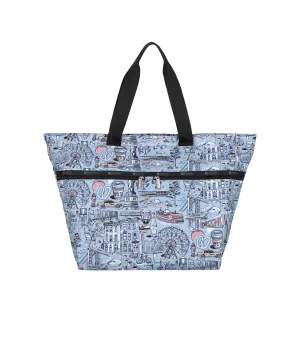 Carlin Zip Top Tote Bag