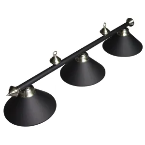 Carmelli Black 3-Shade Billiard Light