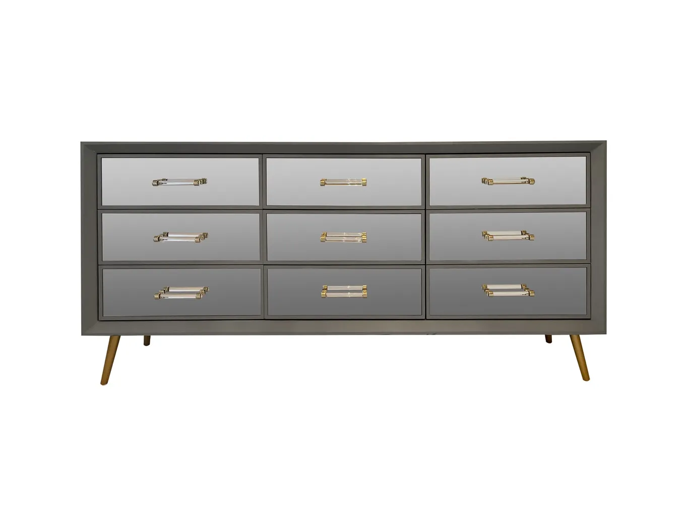 Carnaby Mirrored Sideboard in Grey