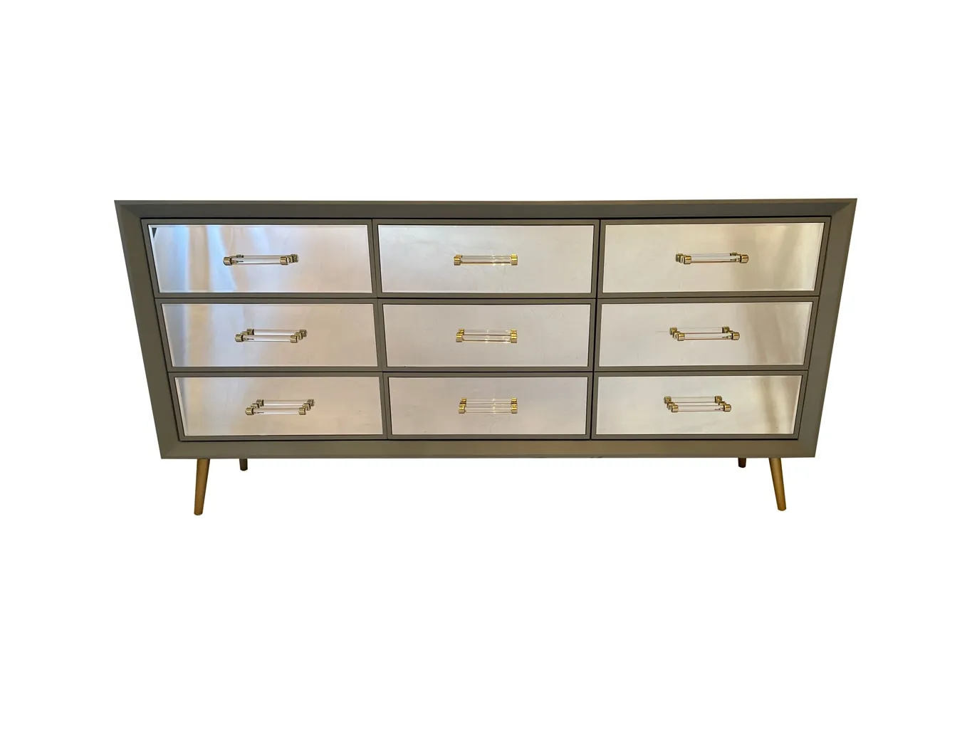 Carnaby Mirrored Sideboard in Grey