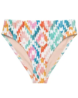 Carnival Ikat Recycled High-Waisted Bikini Bottom