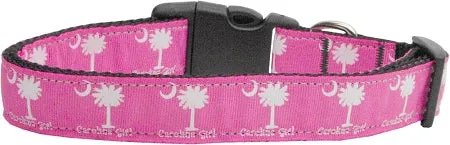 Carolina Girl Nylon Dog Collar Sm