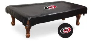 Carolina Hurricanes HBS Black Vinyl Billiard Pool Table Cover