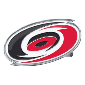 Carolina Hurricanes Heavy Duty Aluminum Embossed Color Emblem