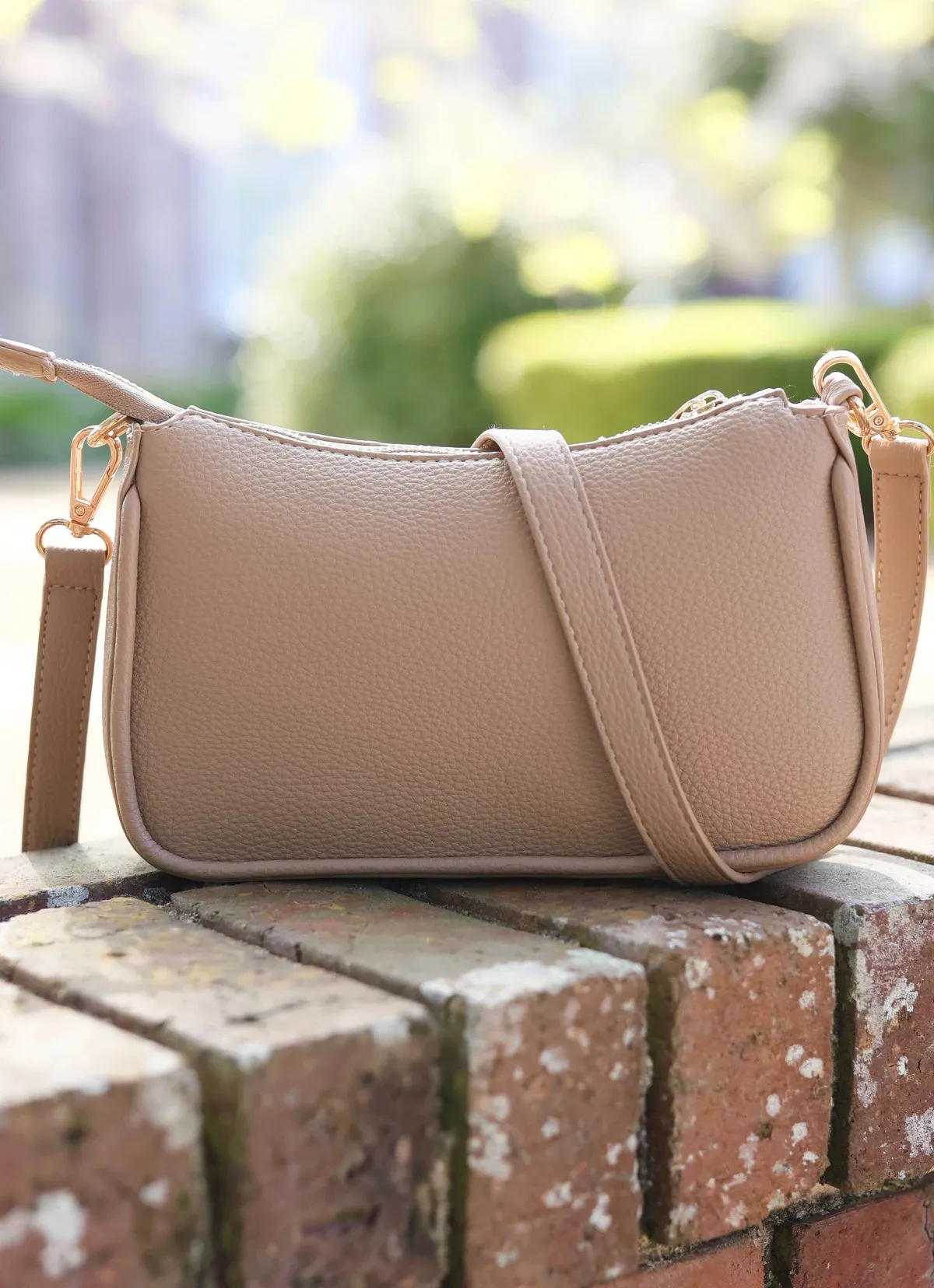 Caroline Hill Joan Crossbody Taupe