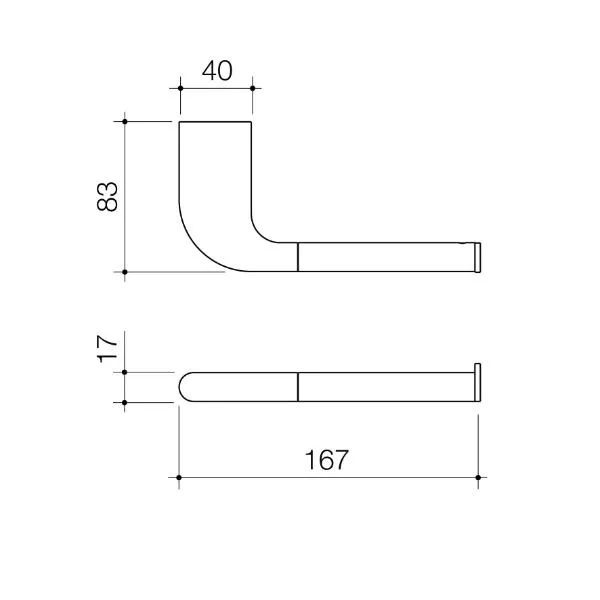 Caroma Contura II Toilet Roll Holder - Matte Black