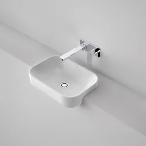 Caroma Luna Semi Recessed Basin (Without Tap Landing)