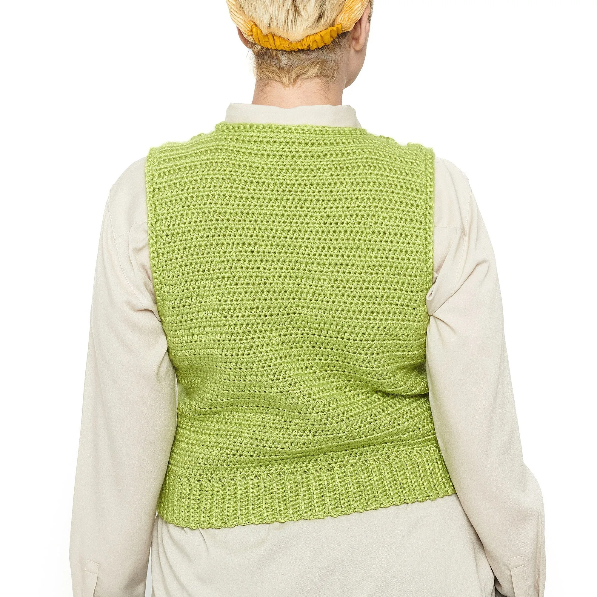 Caron Celtic Cables Crochet Vest