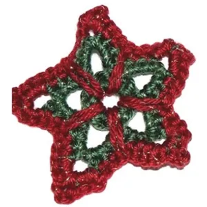 Caron Crochet Christmas Star Ornament