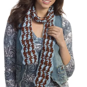 Caron Crochet Earth & Sky Scarf