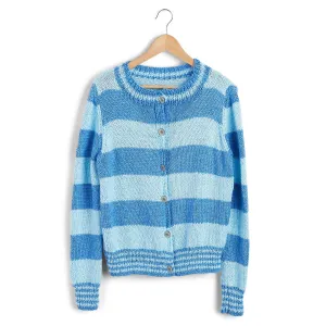 Caron Knit Go-To Striped Cardigan