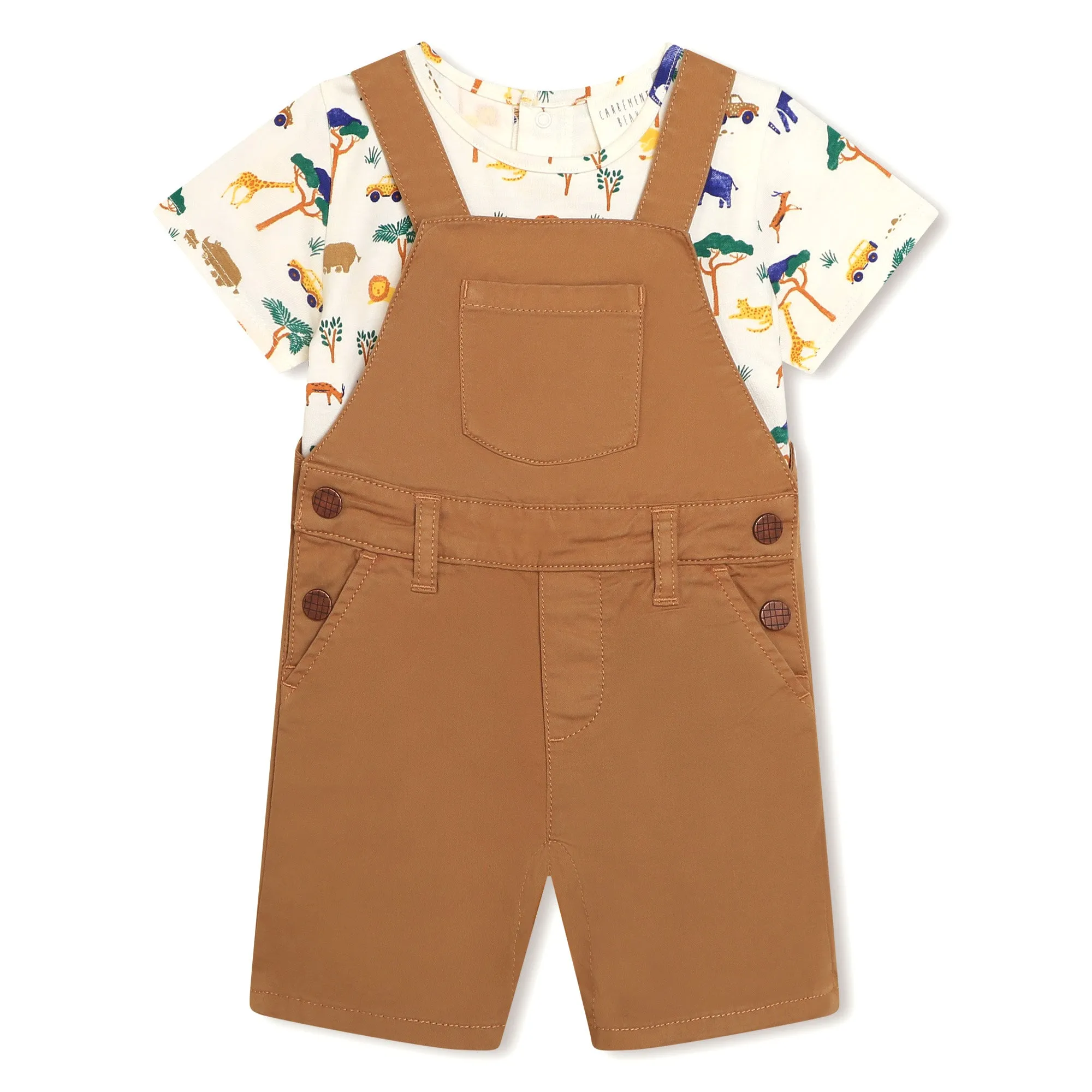 Carrement Beau Dungarees T-Shirt Off White Stone