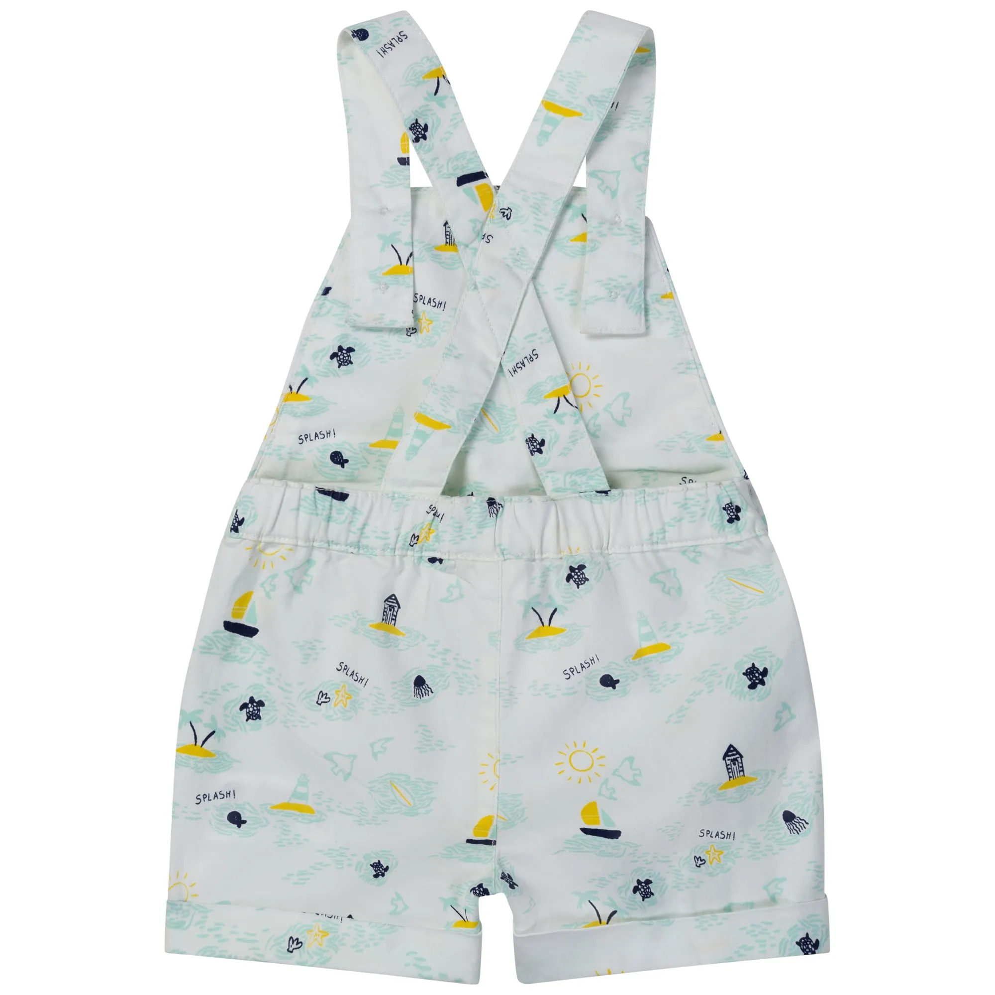 Carrément Beau T Shirt   Dungarees Set Summer Infant White