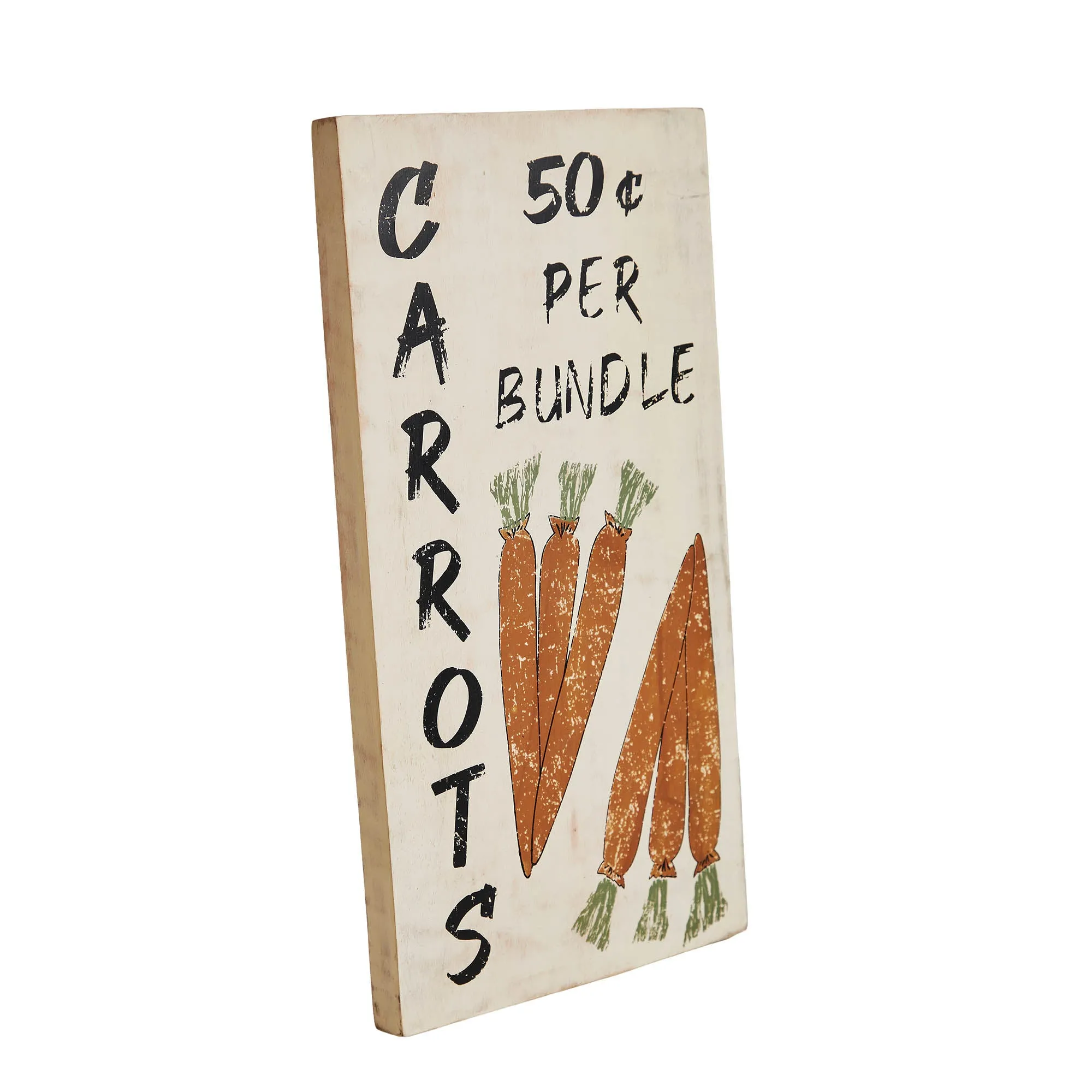 Carrot Wooden Sign 15x8