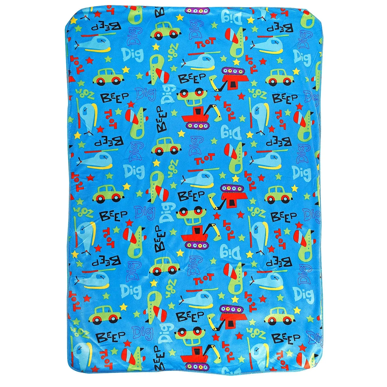 Cars And Planes Blue Blanket