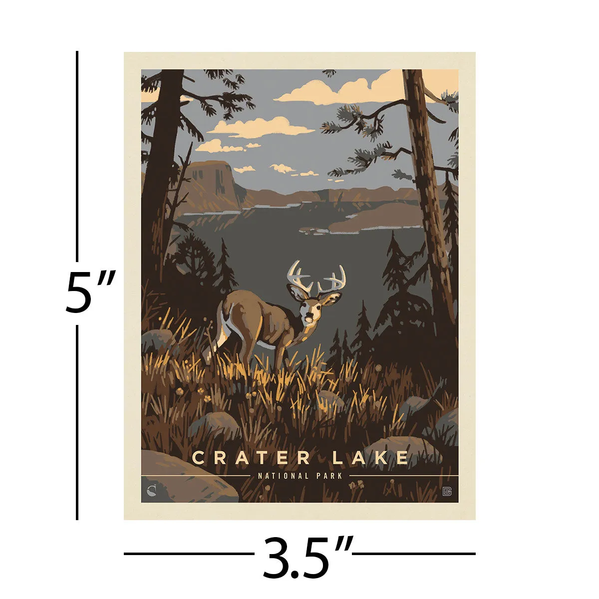 Carter Lake National Park Oregon Vinyl Sticker