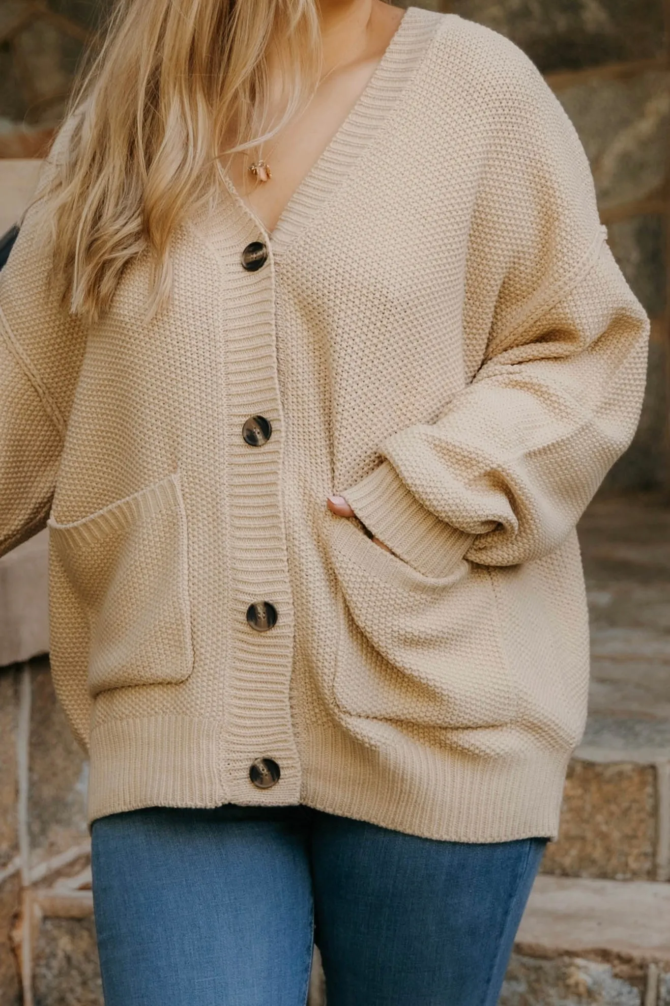 Carter Oversized Button Up Cardigan