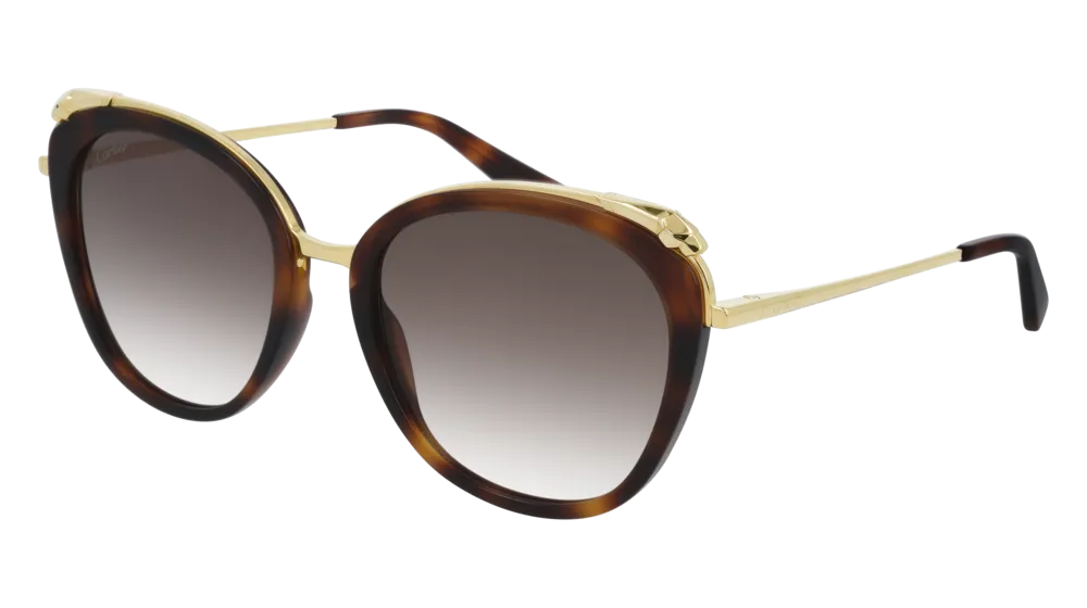 Cartier Women's Panthère Cat-eye Sunglasses CT0150S