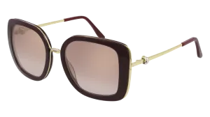 Cartier Women's Trinity Double C Décor Square Sunglasses CT0246S