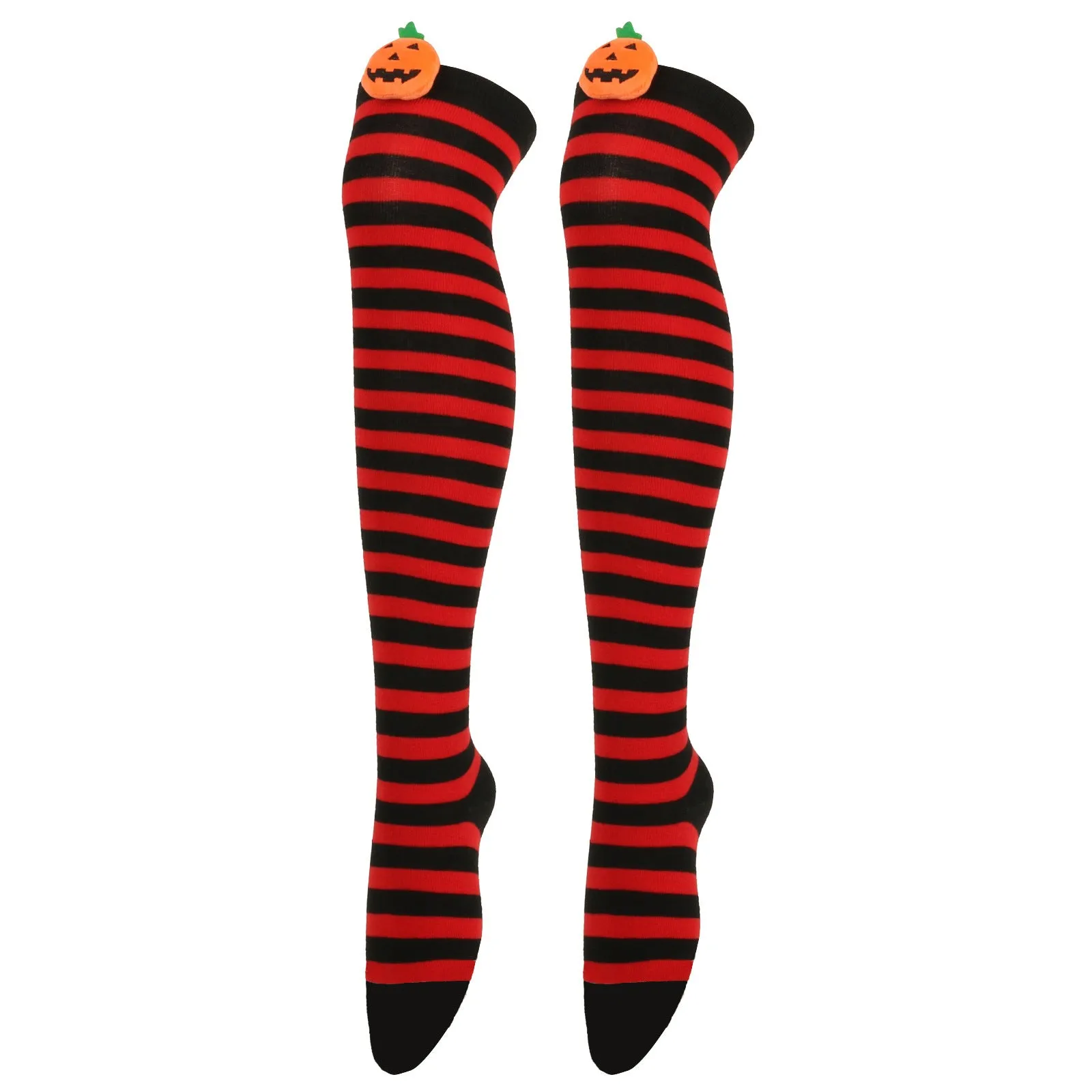 Cartoon Devil Over Knee Socks Women